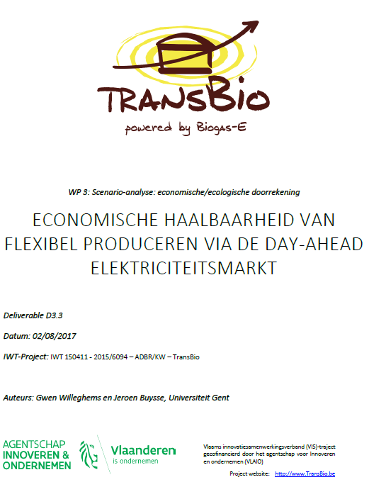 TransBio flexibele elektriciteitsproductie
